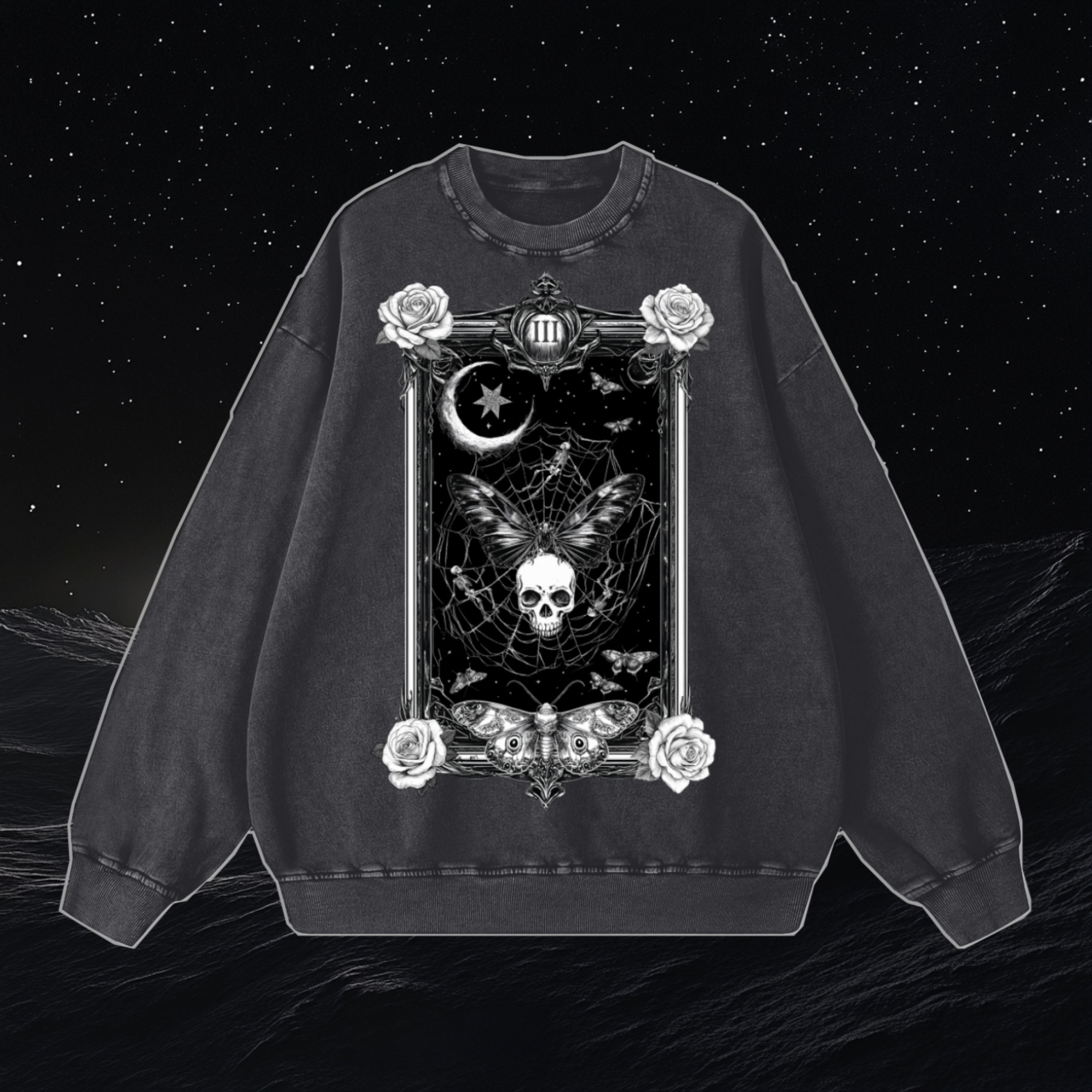 dark,midnight,sweater,sweatshirt,goth