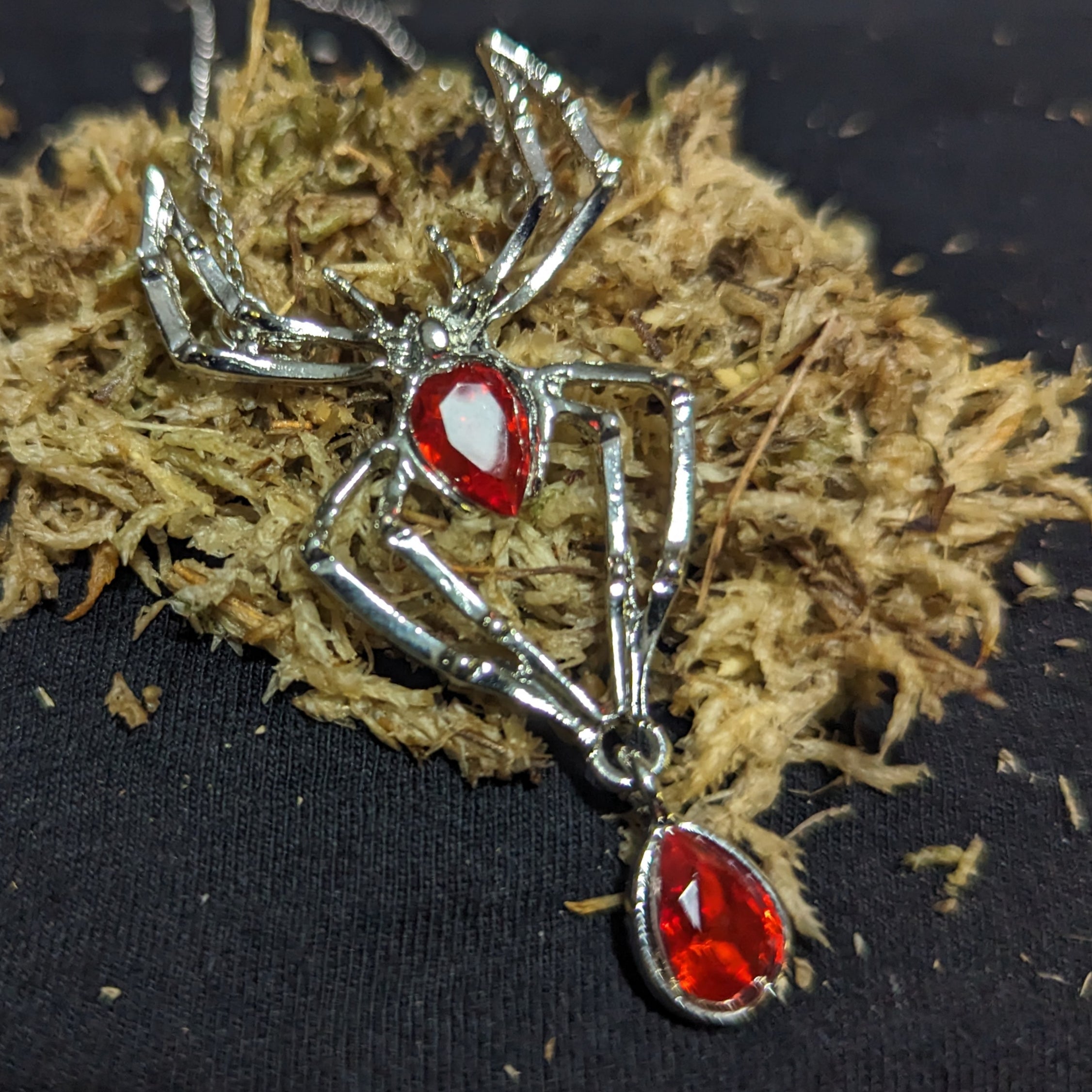Red Widow Spider Pendant