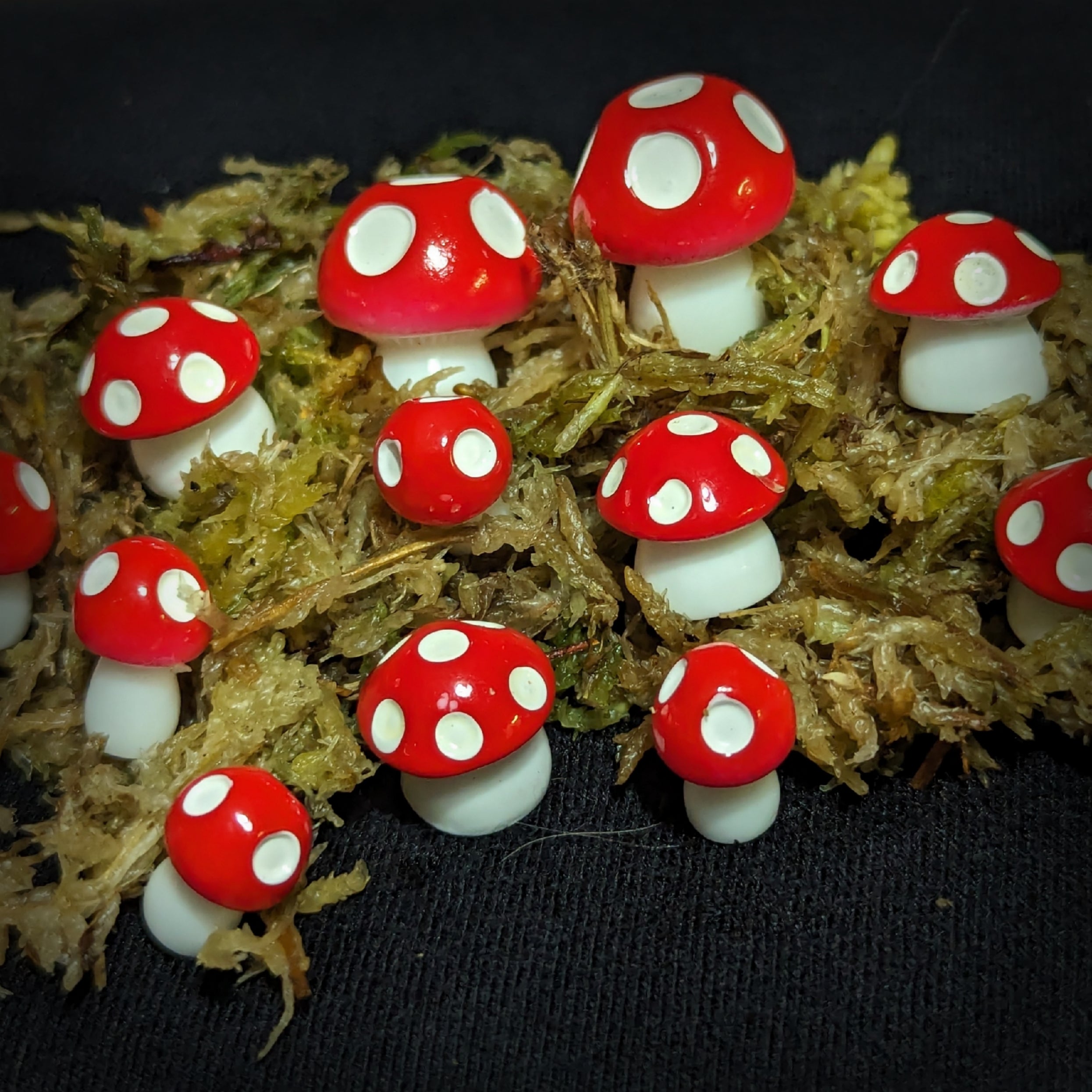 Plastic Garden Mushroom Set (24 Count)