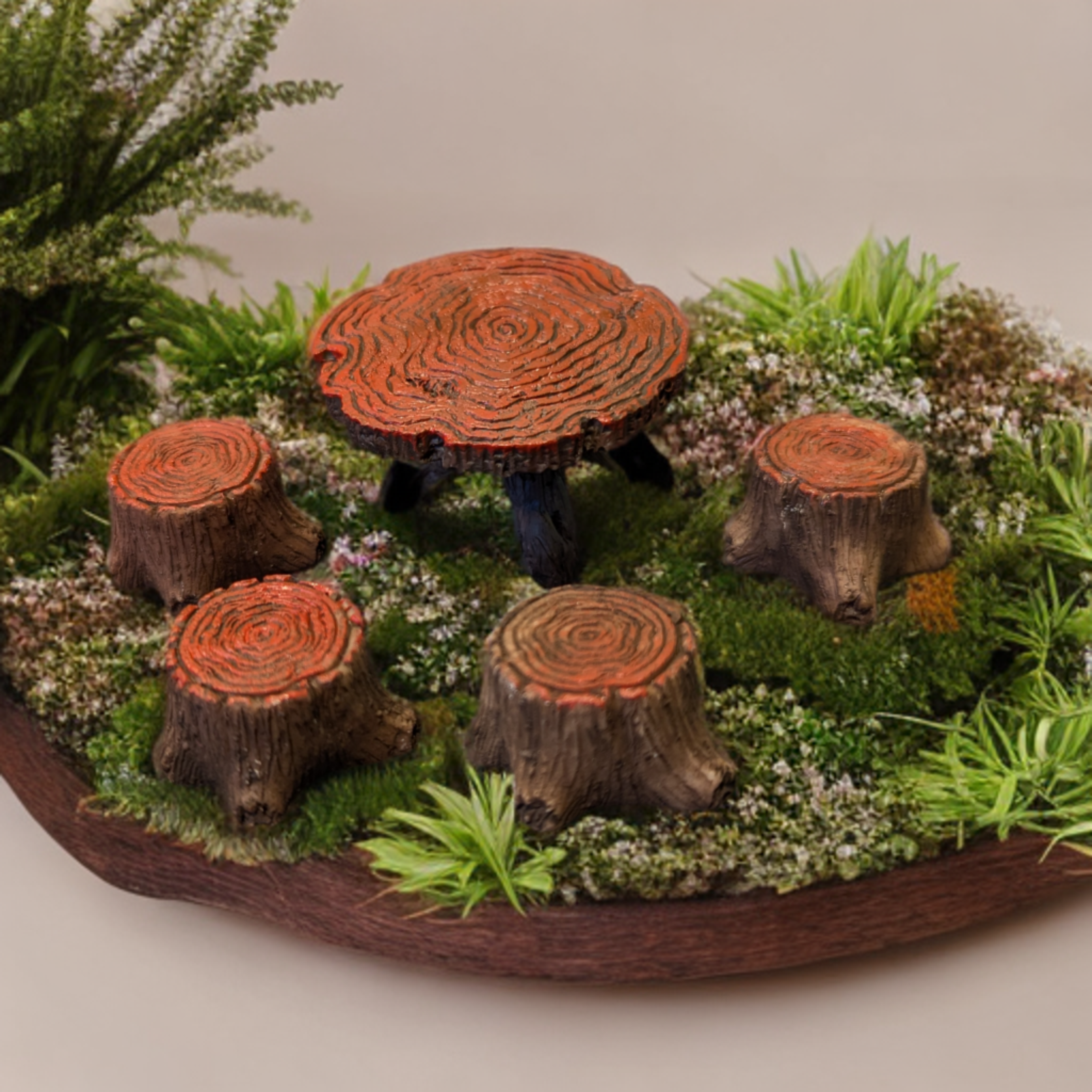 Fairy, Table, stumps. enchanted. miniature 